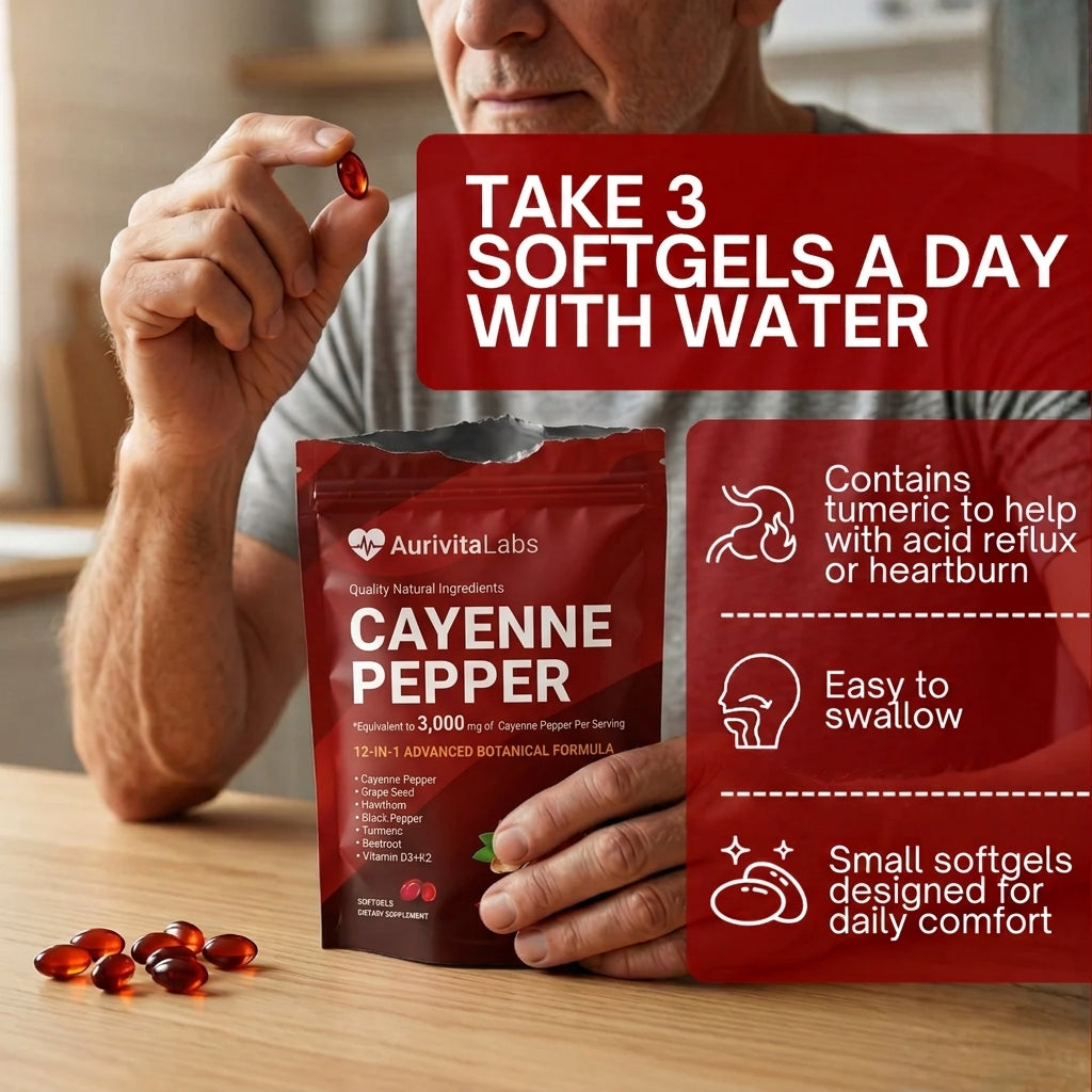 Aurivita Capsaicin Power - Cayenne Pepper Softgels