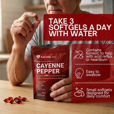 Aurivita Capsaicin Power - Cayenne Pepper Softgels
