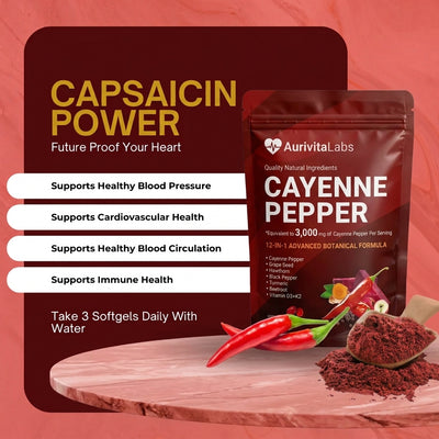 Aurivita Capsaicin Power - Cayenne Pepper Softgels