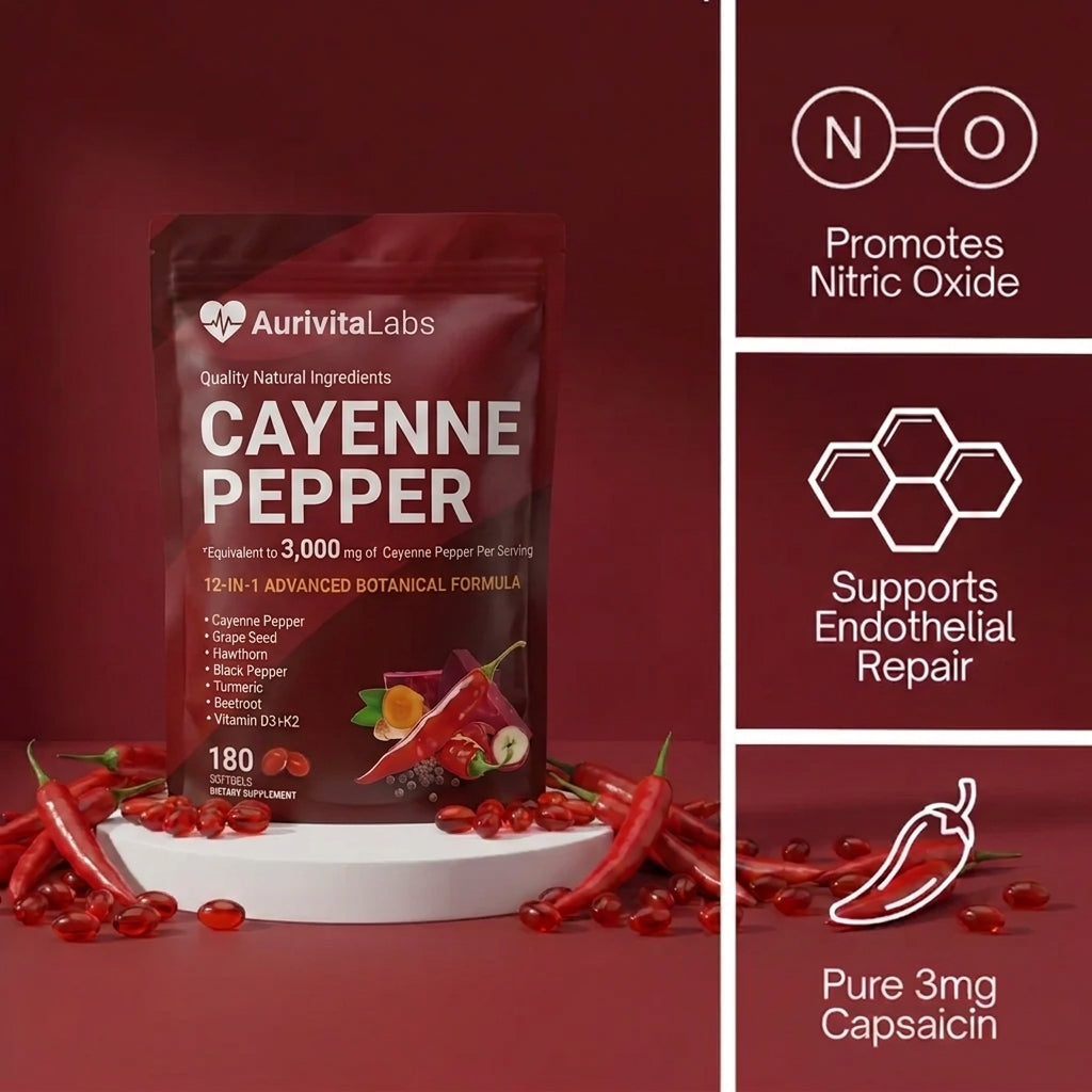 Aurivita Capsaicin Power - Cayenne Pepper Softgels